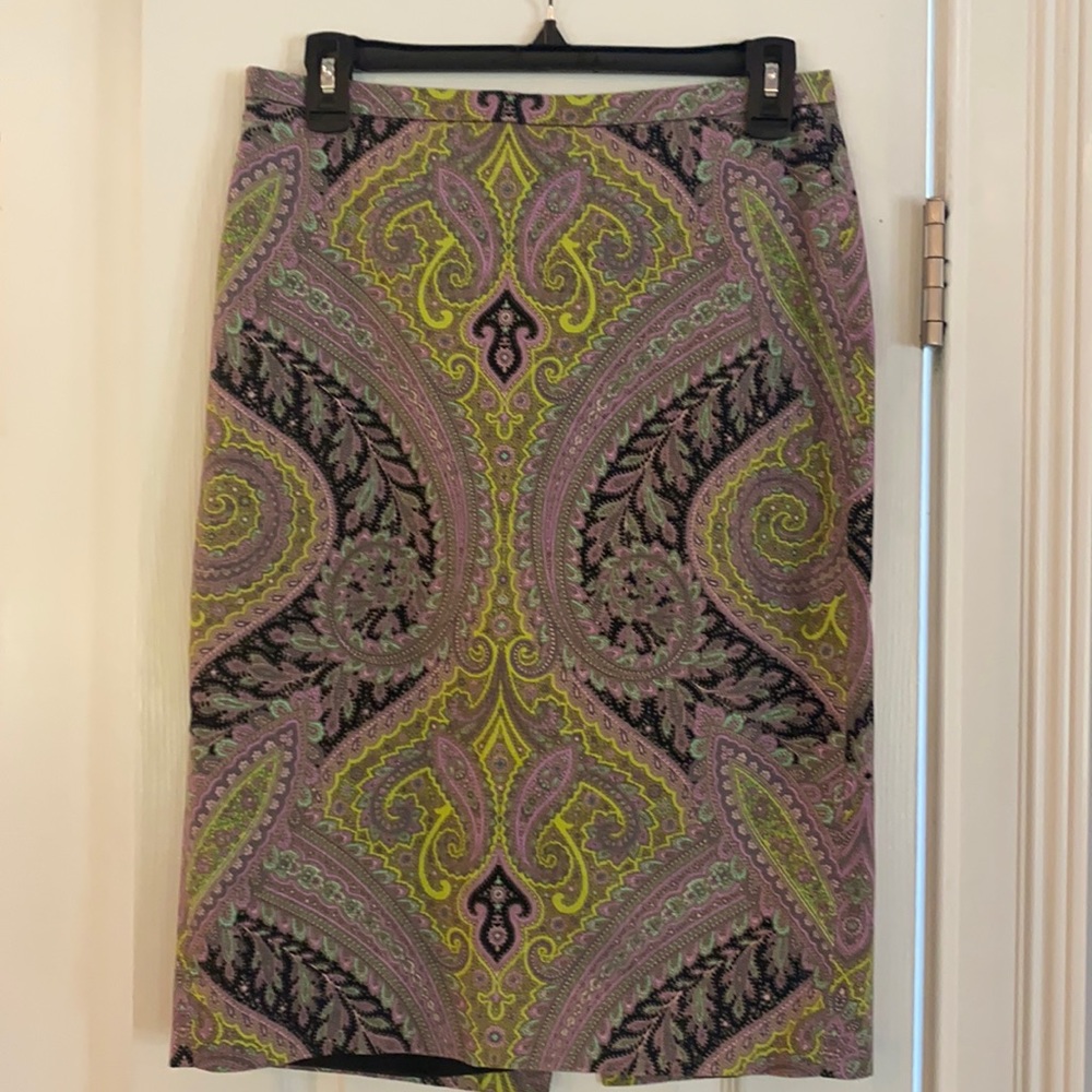 Paisley print JCrew Pencil Skirt